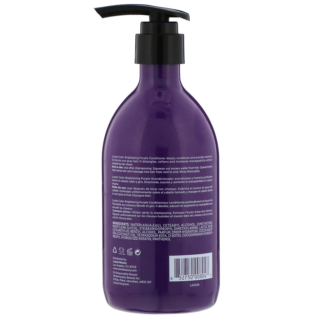 Luseta Beauty, Color Brightening, Purple Conditioner, 16,9 fl oz (500 ml)