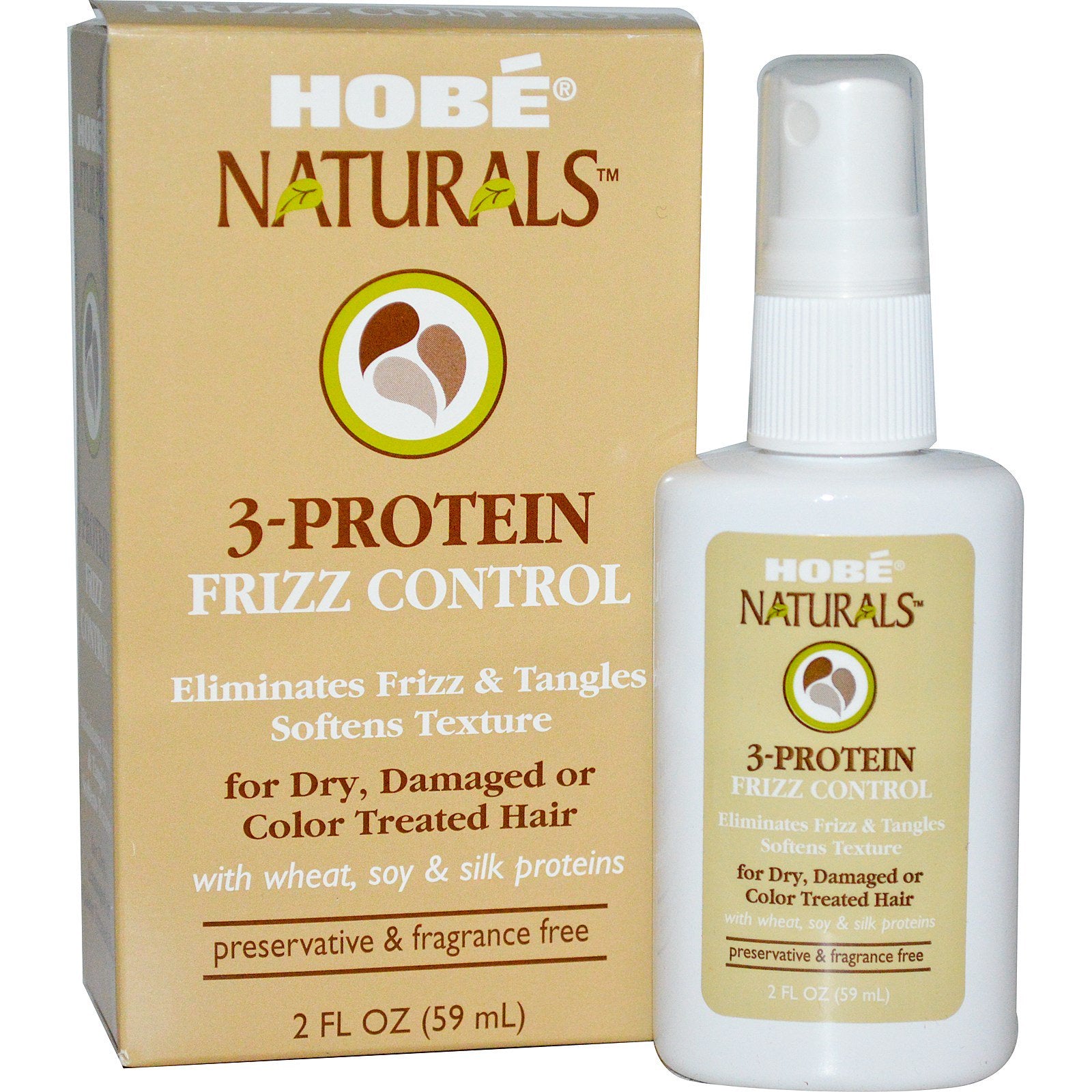 Hobe Labs, 3-Protein Frizz Control, 2 fl oz (59 ml)