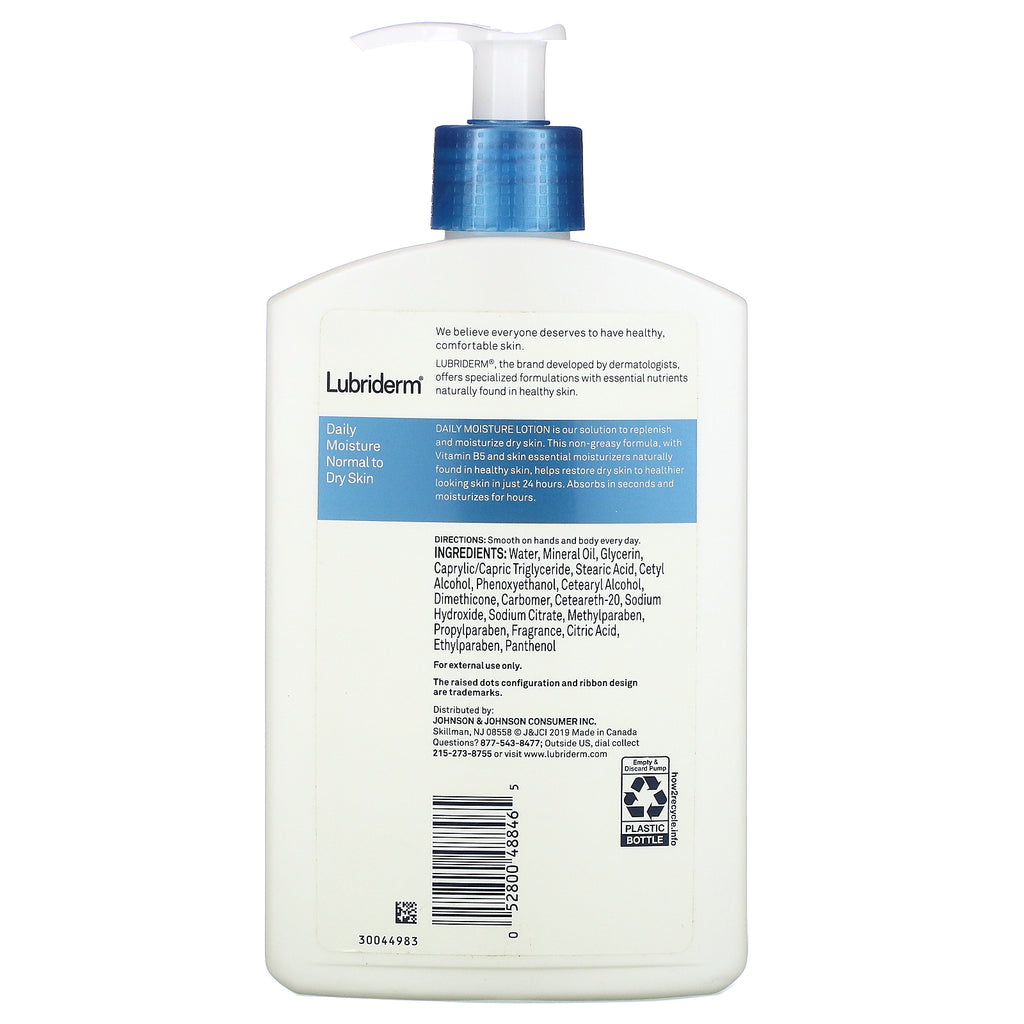 Lubriderm, loción humectante diaria, 16 fl oz (473 ml)
