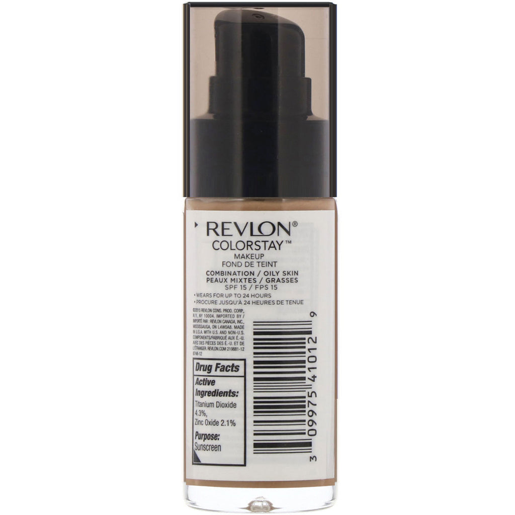Revlon, Colorstay, Makeup, Kombination/Fedtet, 340 Early Tan, 1 fl oz (30 ml)