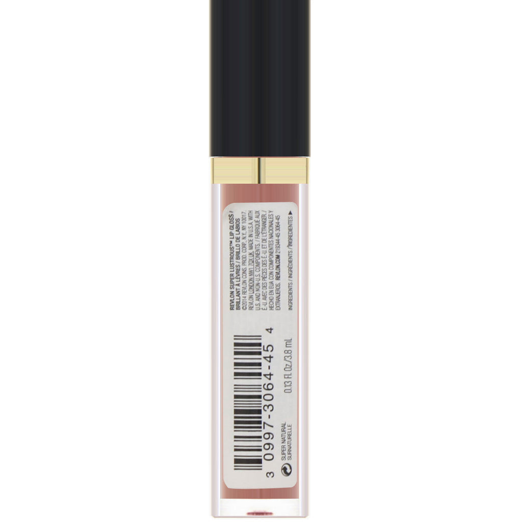 Revlon, Super Lustrous, Brillo de labios, 215 Súper Natural, 0,13 fl oz (3,8 ml)