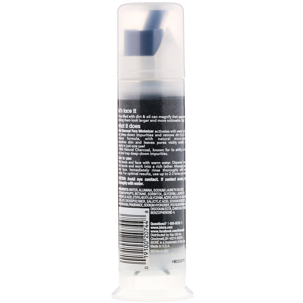 Biore, Charcoal Pore Minimizer, 3.11 fl oz (92 ml)