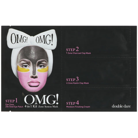 Double Dare, Zone System Beauty Mask, 4 in 1 Kit
