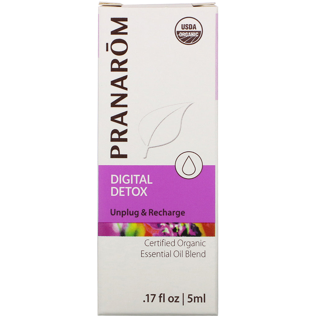Pranarom, Aceite esencial, Desintoxicación digital, 0,17 fl oz (5 ml)