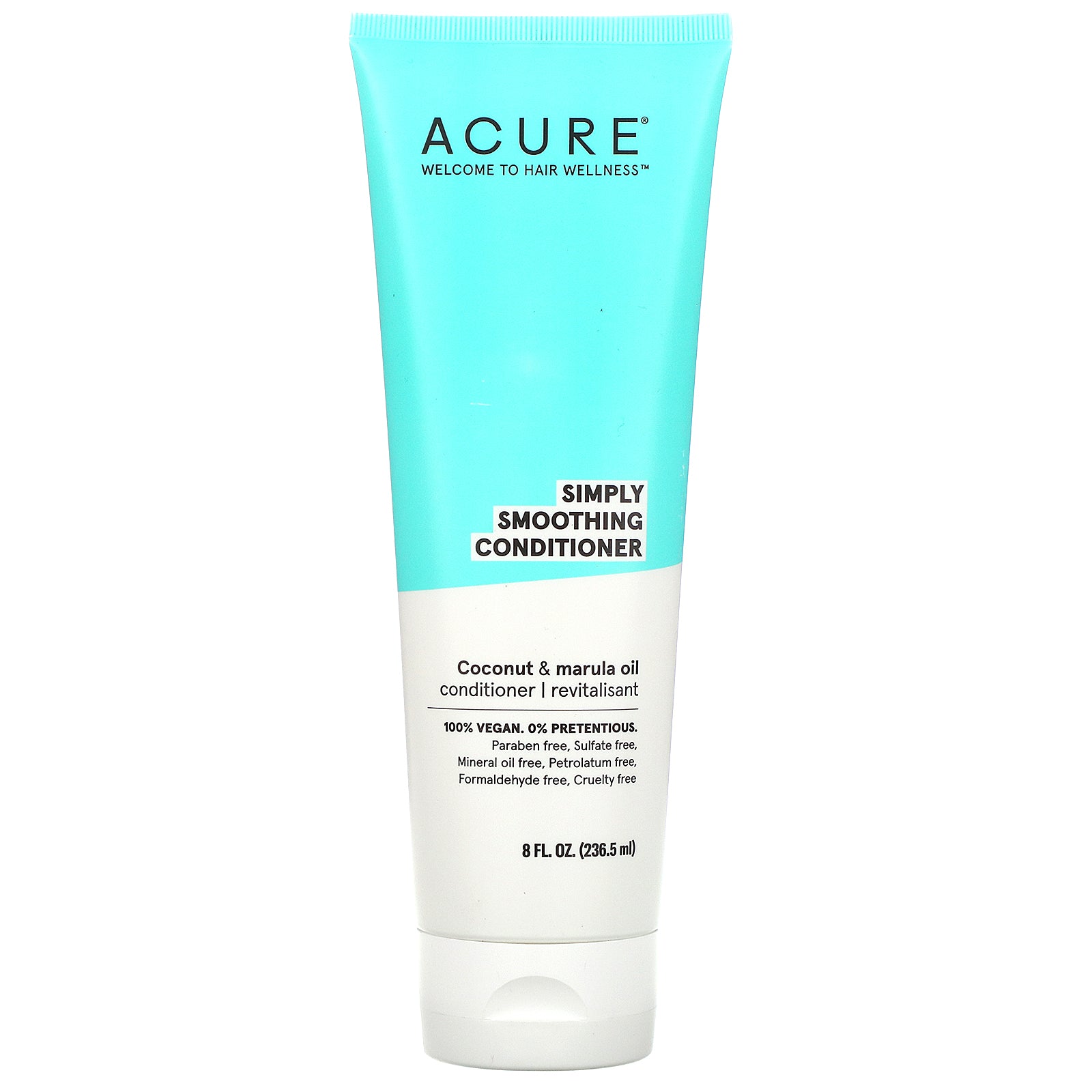 Acure, Simply Smoothing Conditioner, Coconut & Marula Oil,  8 fl oz (236.5 ml)