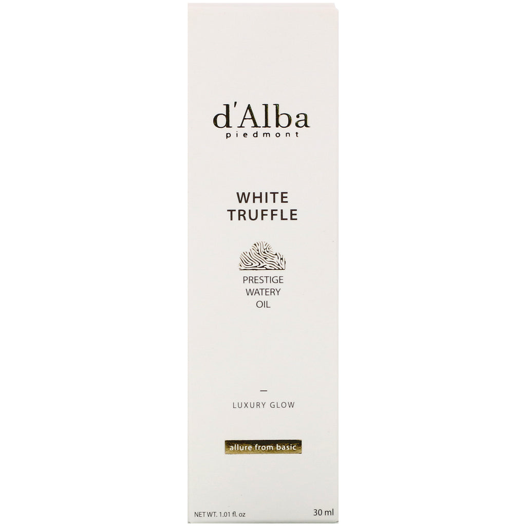d'Alba, hvid trøffel, Prestige vandig olie, 1,01 fl oz (30 ml)