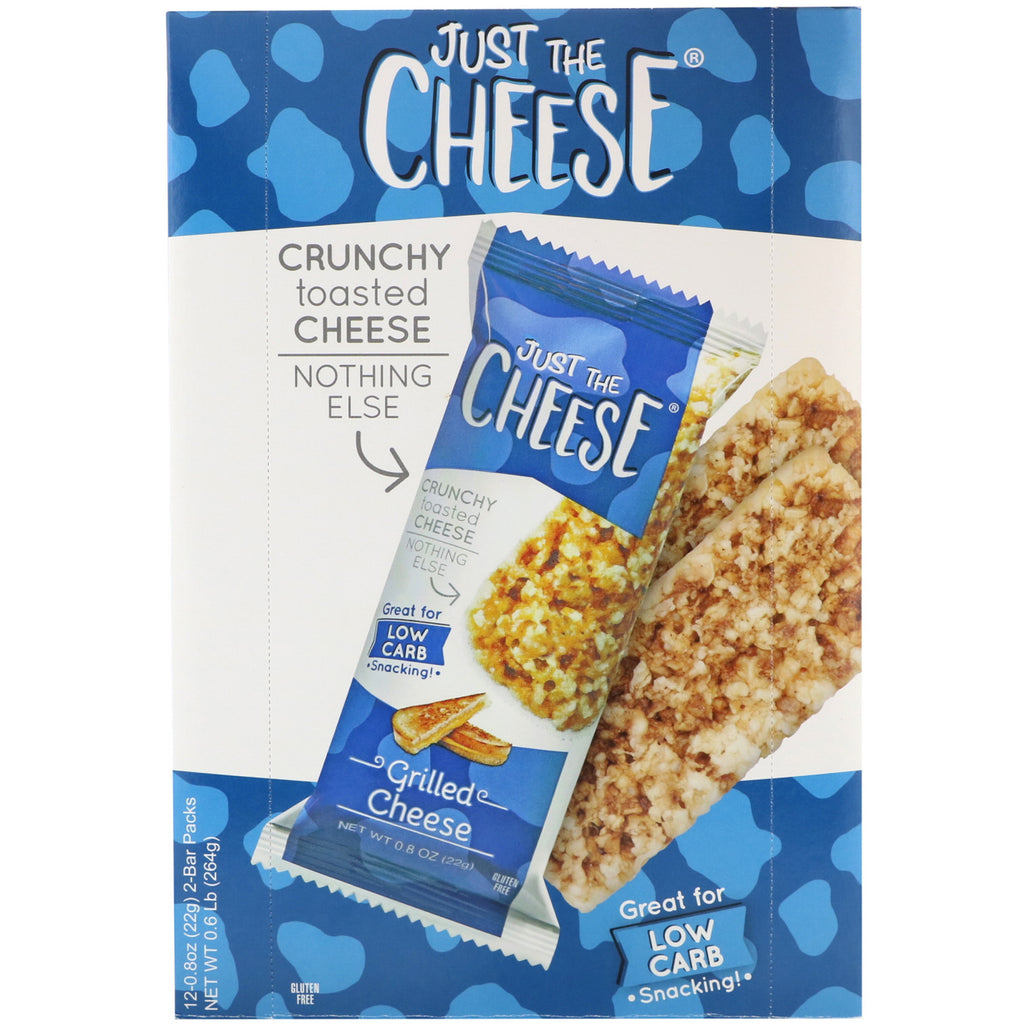 Just The Cheese, barras de queso asado, 12 barras, 22 g (0,8 oz)
