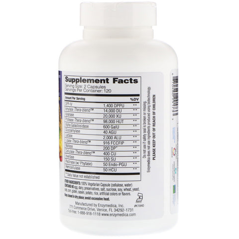 Enzymedica, Digest Spectrum, 240 kapsler
