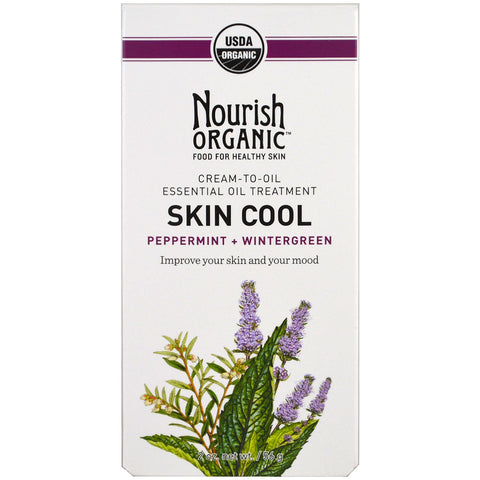 Nourish Organic, Skin Cool, Peppermint + Wintergreen, 2 oz (56 g)