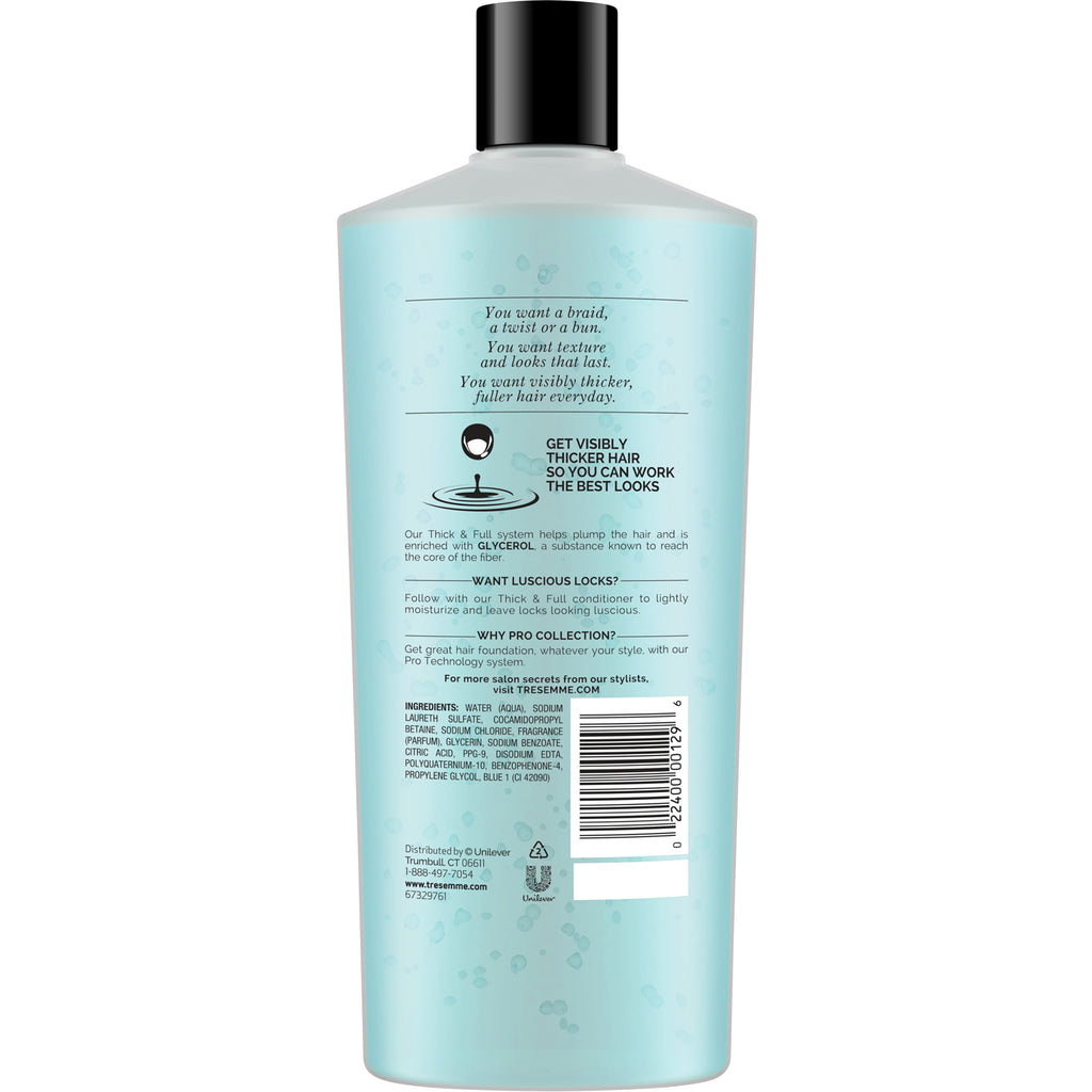 Tresemme, tyk og fuld shampoo, 22 fl oz (650 ml)
