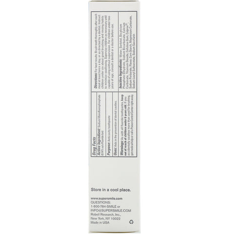 Supersmile, Professional Whitening Tandpasta, Icy Mint, 4,2 oz (119 g)