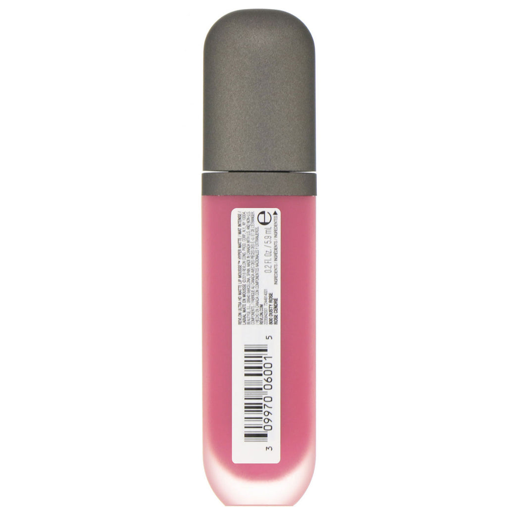 Revlon, Ultra HD Matte, espuma para labios, 800 rosa polvoriento, 5,9 ml (0,2 oz. líq.)