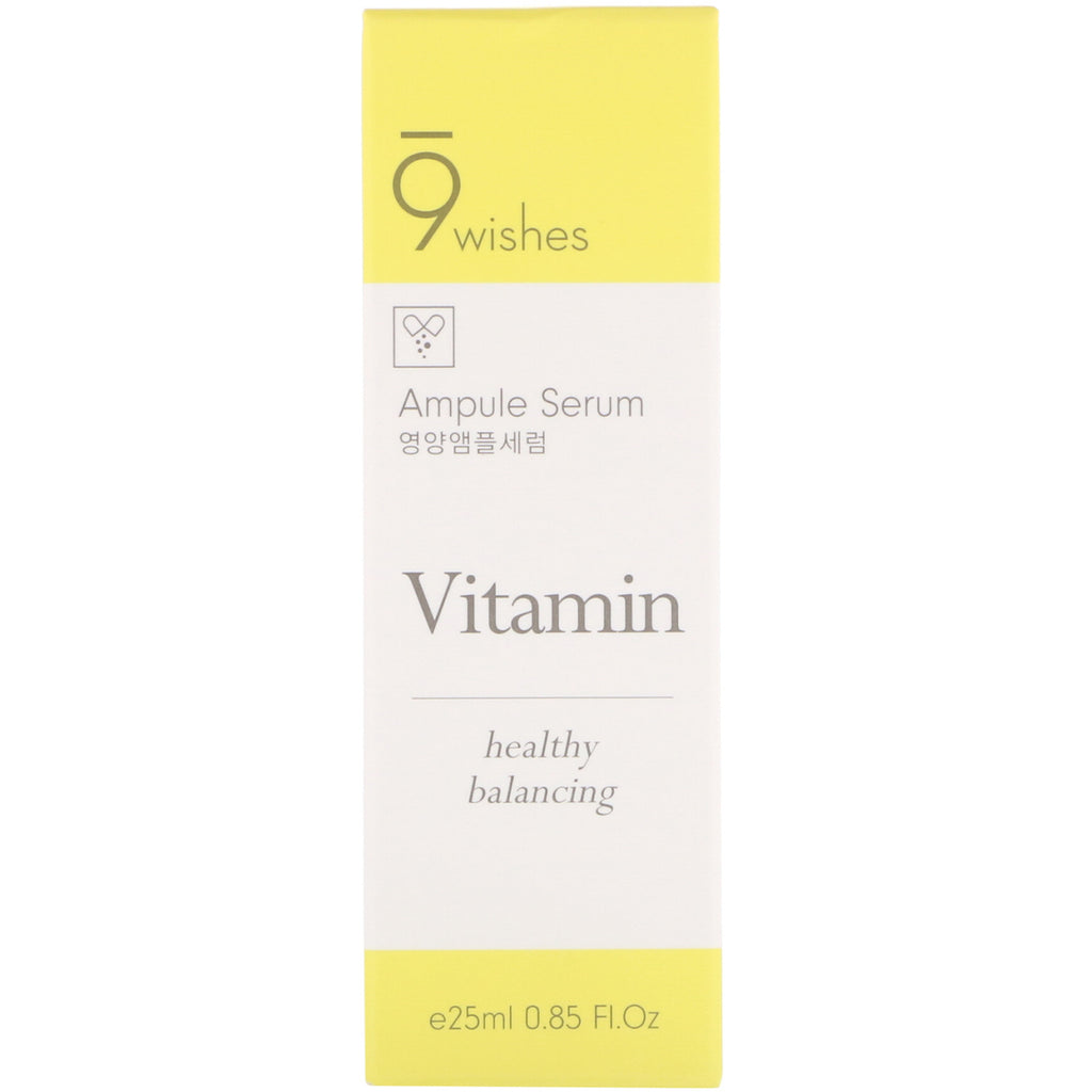9Wishes, Ampule Serum, Vitamin, 0,85 fl oz (25 ml)