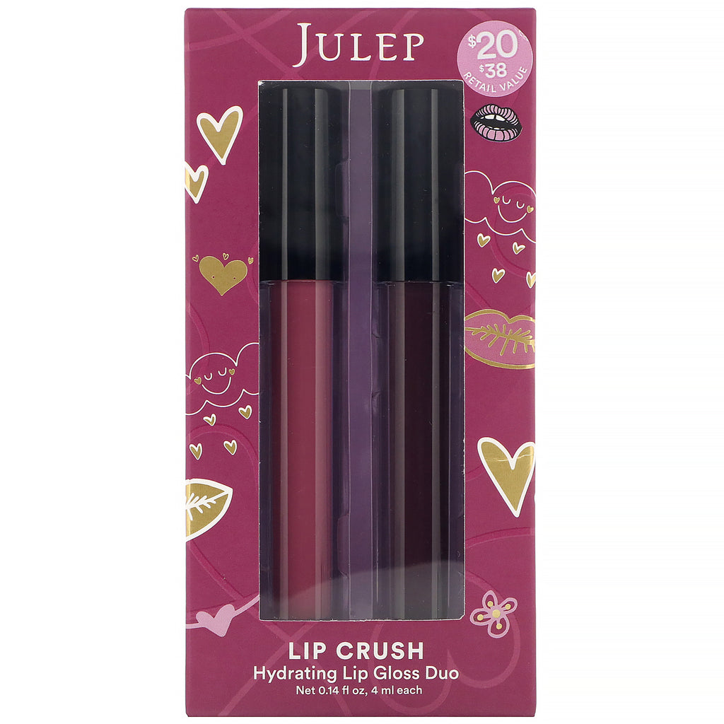 Julep, Hydrating Lip Gloss Duo, Lip Crush, 0,14 fl. oz (4 ml)