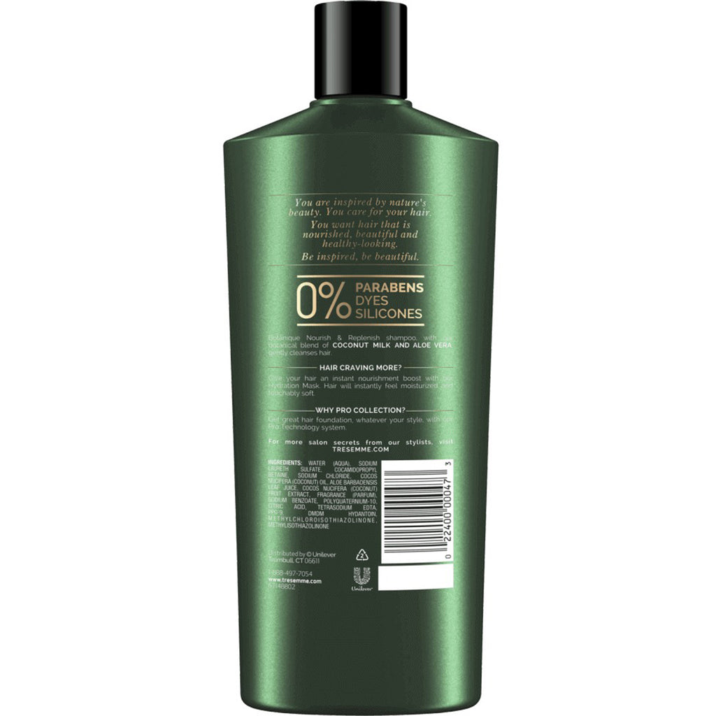 Tresemme, Botanique, Nourish &amp; Replenish Shampoo, 22 fl oz (650 ml)
