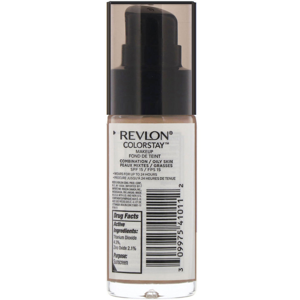 Revlon, Colorstay, Makeup, Kombination/Fedtet, 330 Natural Tan, 1 fl oz (30 ml)