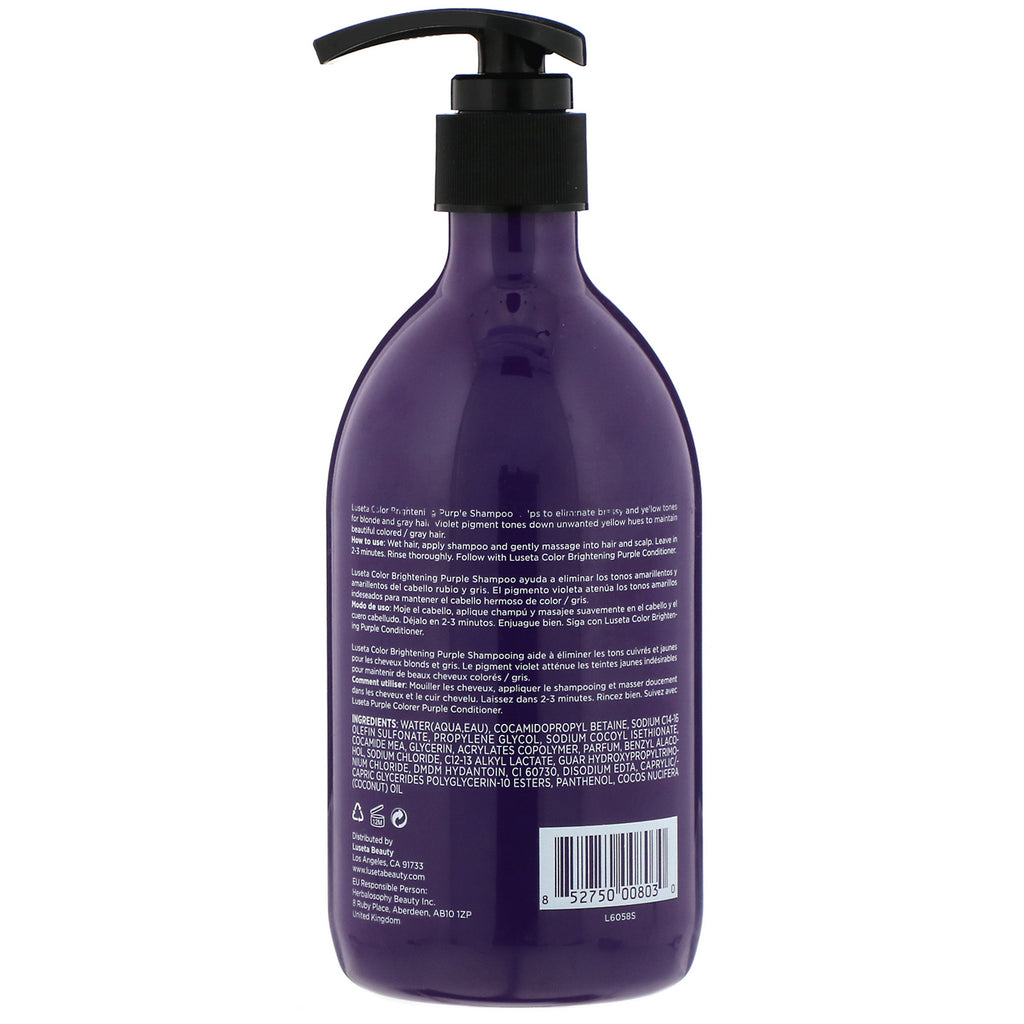 Luseta Beauty, Color Brightening, Purple Shampoo, 16,9 fl oz (500 ml)