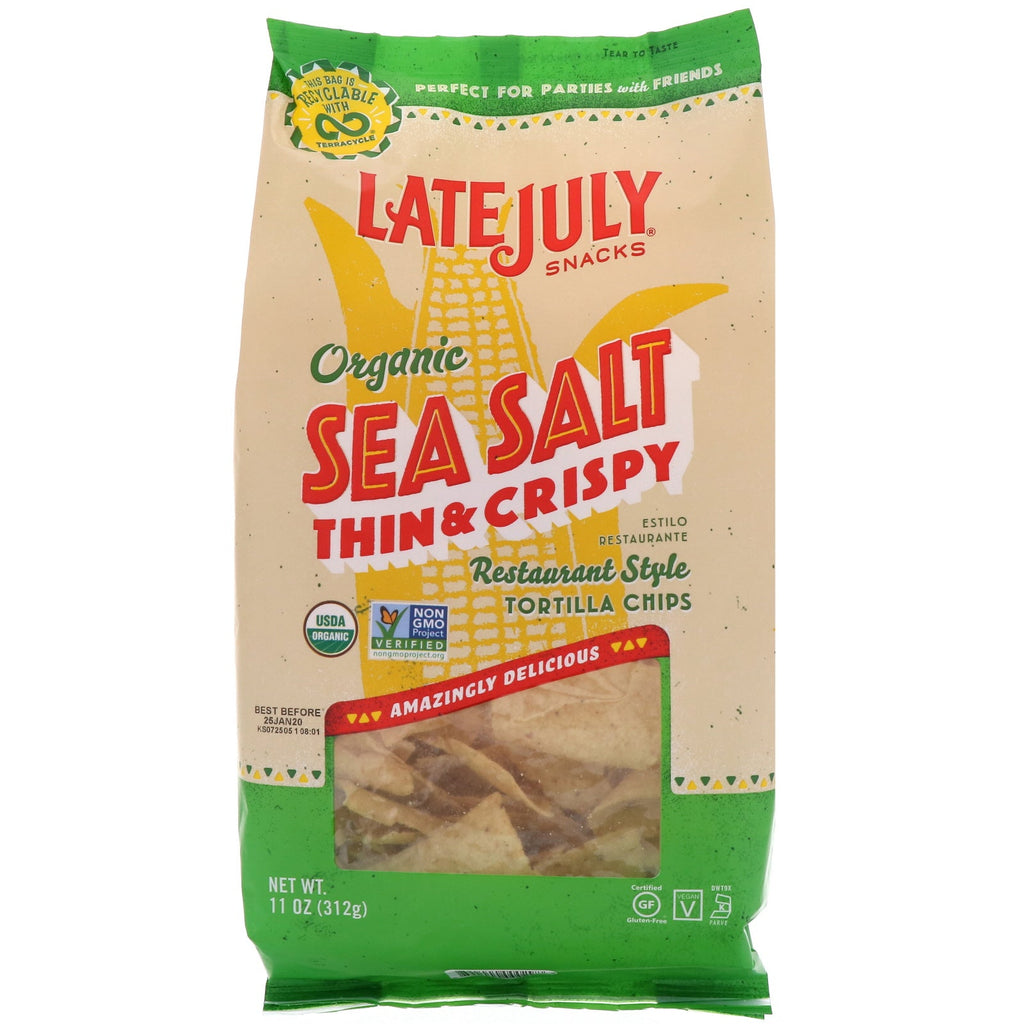 Late July,  Thin & Crispy Restaurant Style Tortilla Chips, Sea Salt, 11 oz (312 g)