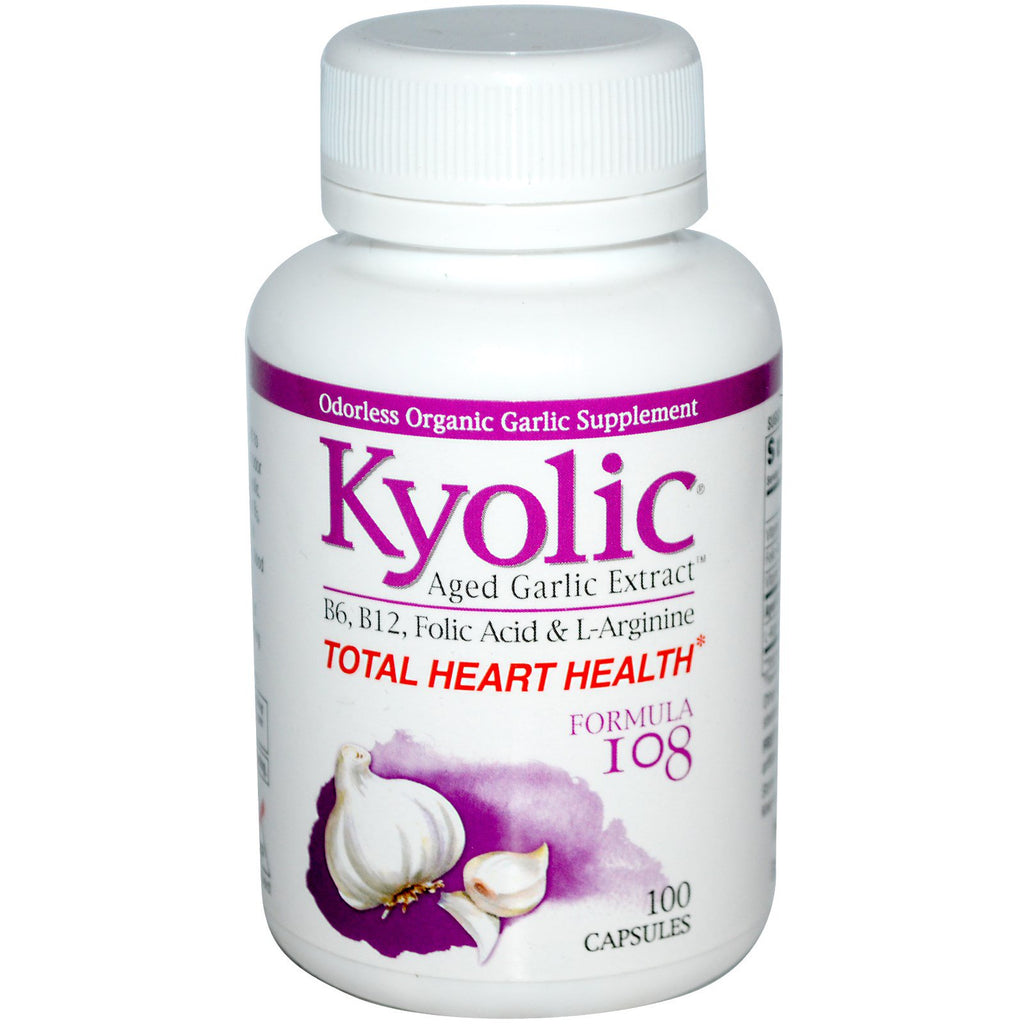 Kyolic, Total Heart Health, Formula 108, 100 Capsules