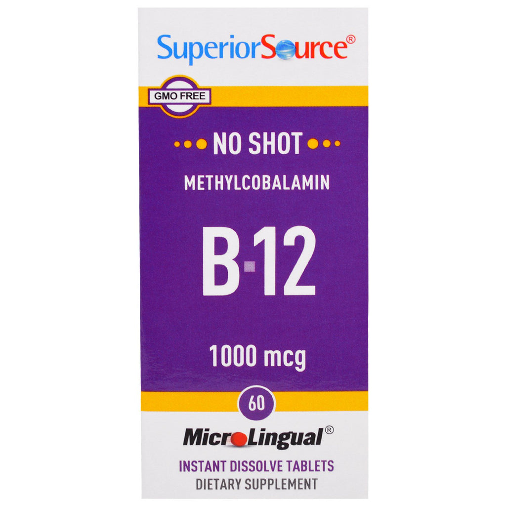 Superior Source, Methylcobalamin B-12, 1000 mcg, 60 Tablets