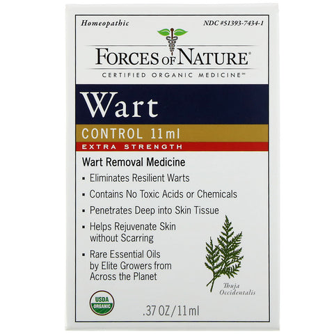 Forces of Nature, Wart Control, Extra Strength, 0.37 oz (11 ml)