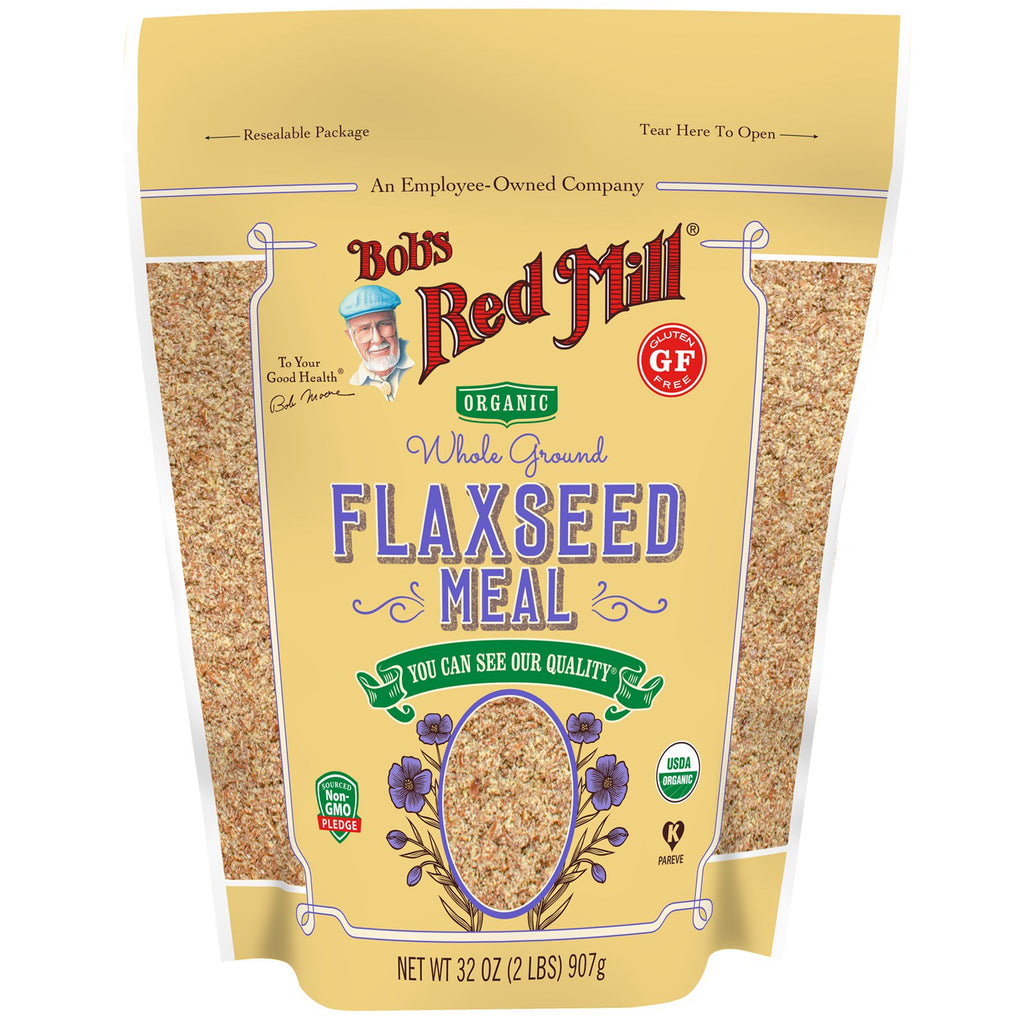 Bob's Red Mill, Organic Flaxseed Meal, Whole Ground, 32 oz (907 g)