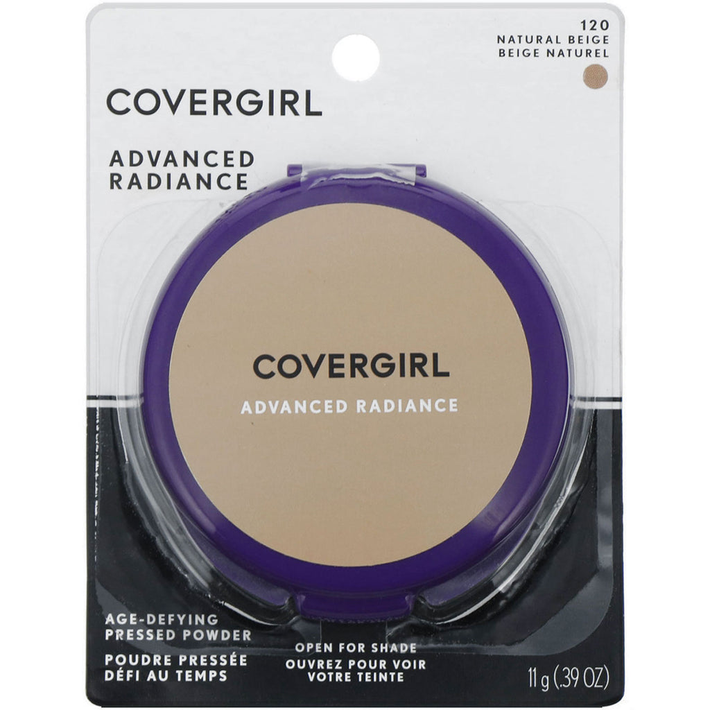 Covergirl, Advanced Radiance, Age-Defying, Pressed Powder, 120 Natural Beige, .39 oz (11 g)