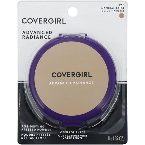 Covergirl, Advanced Radiance, polvo compacto antienvejecimiento, 120 beige natural, 11 g (0,39 oz)