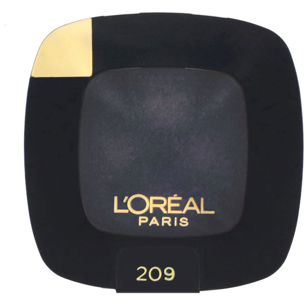L'Oreal, Color Riche øjenskygge, 209 Noir C'est Noir, 0,12 oz (3,5 g)