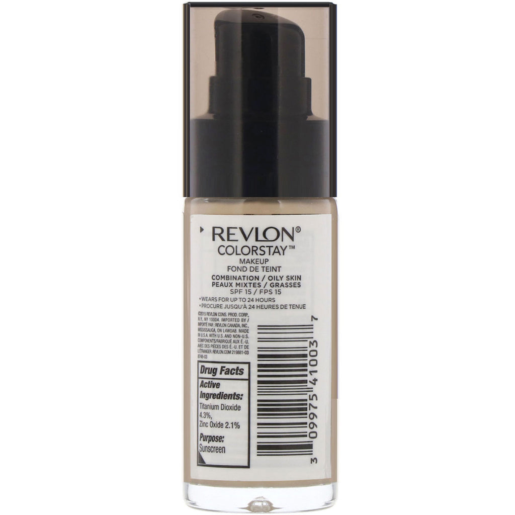 Revlon, Colorstay, Makeup, Kombination/Fedtet, 180 Sand Beige, 1 fl oz (30 ml)