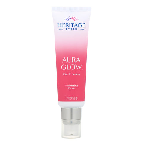 Heritage Store, Aura Glow Gel Cream, Hydrating Rose, 1.7 oz (50 g)