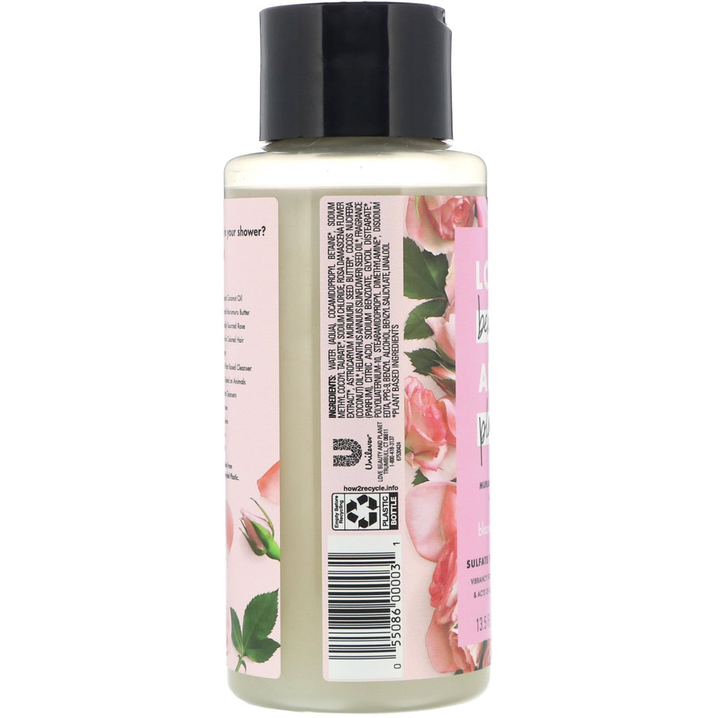 Love Beauty and Planet, Blooming Color Shampoo, Murumuru Butter &amp; Rose, 13,5 fl oz (400 ml)