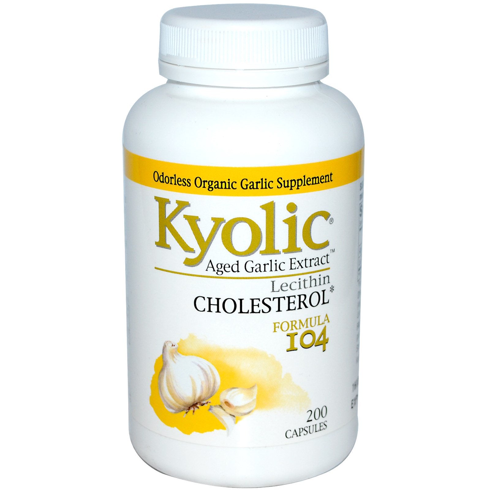 Kyolic, Aged Garlic Extract with Lecithin, 200 Capsules