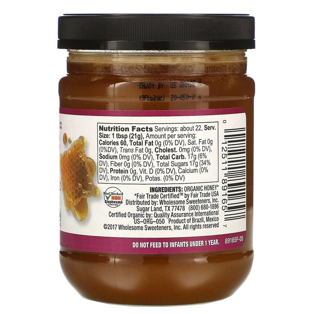 Wholesome, Spreadable  Raw Unfiltered Honey, 16 oz (454 g)