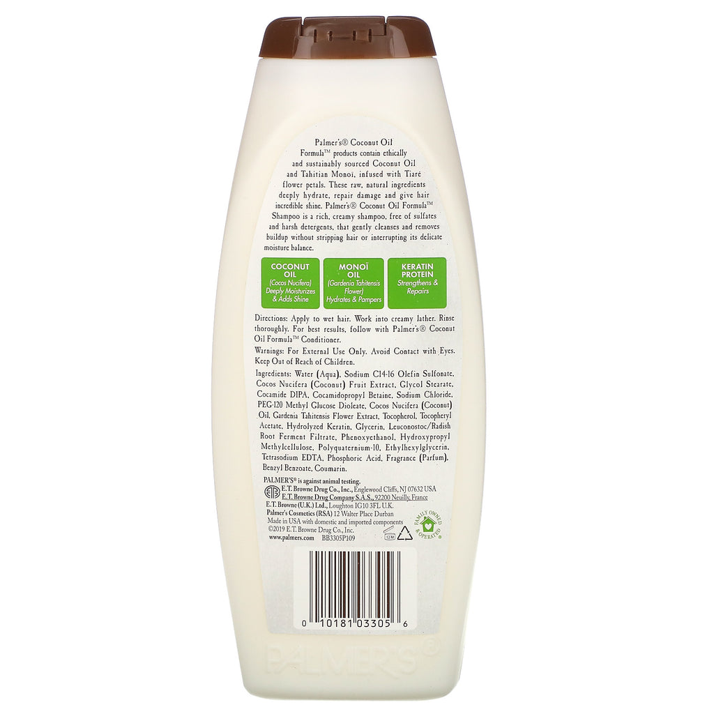 Palmer's, conditioning shampoo, kokosolie, 13,5 fl oz (400 ml)
