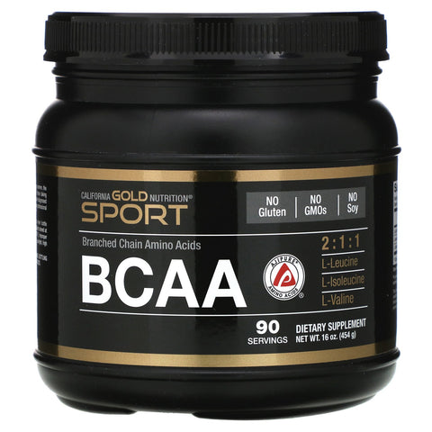 California Gold Nutrition, BCAA Powder, AjiPure®, Branched Chain Amino Acids, 16 oz (454 g)