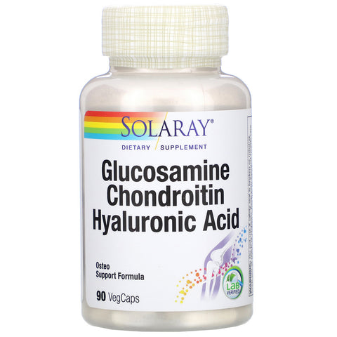 Solaray, Glucosamine Chondroitin Hyaluronic Acid, 90 VegCaps