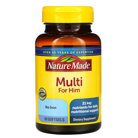 Nature Made, Multi For Him, 60 Softgels