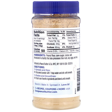 Peanut Butter & Co., maní en polvo, 6,5 oz (184 g)