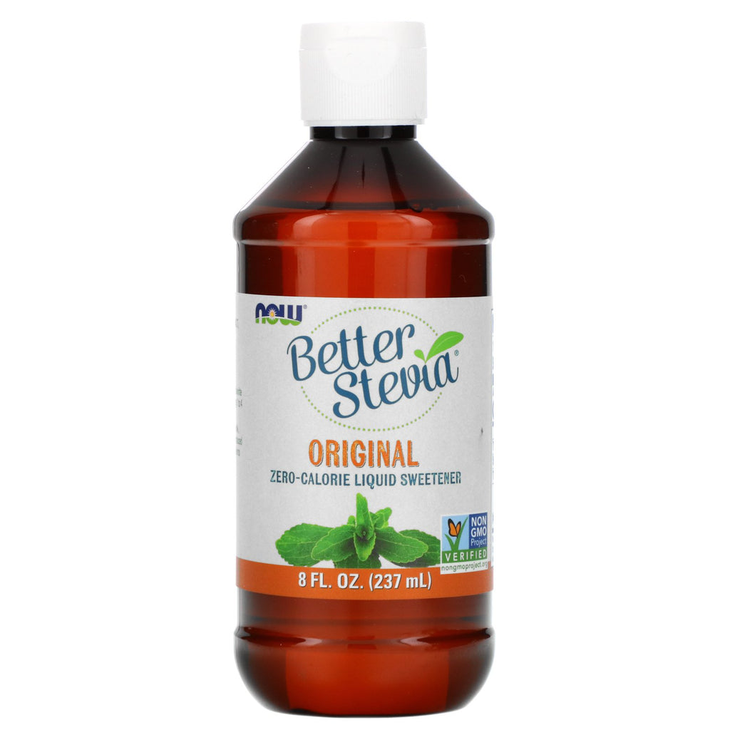 Now Foods, Better Stevia, Zero-Calorie Liquid Sweetener, Original, 8 fl oz (237 ml)