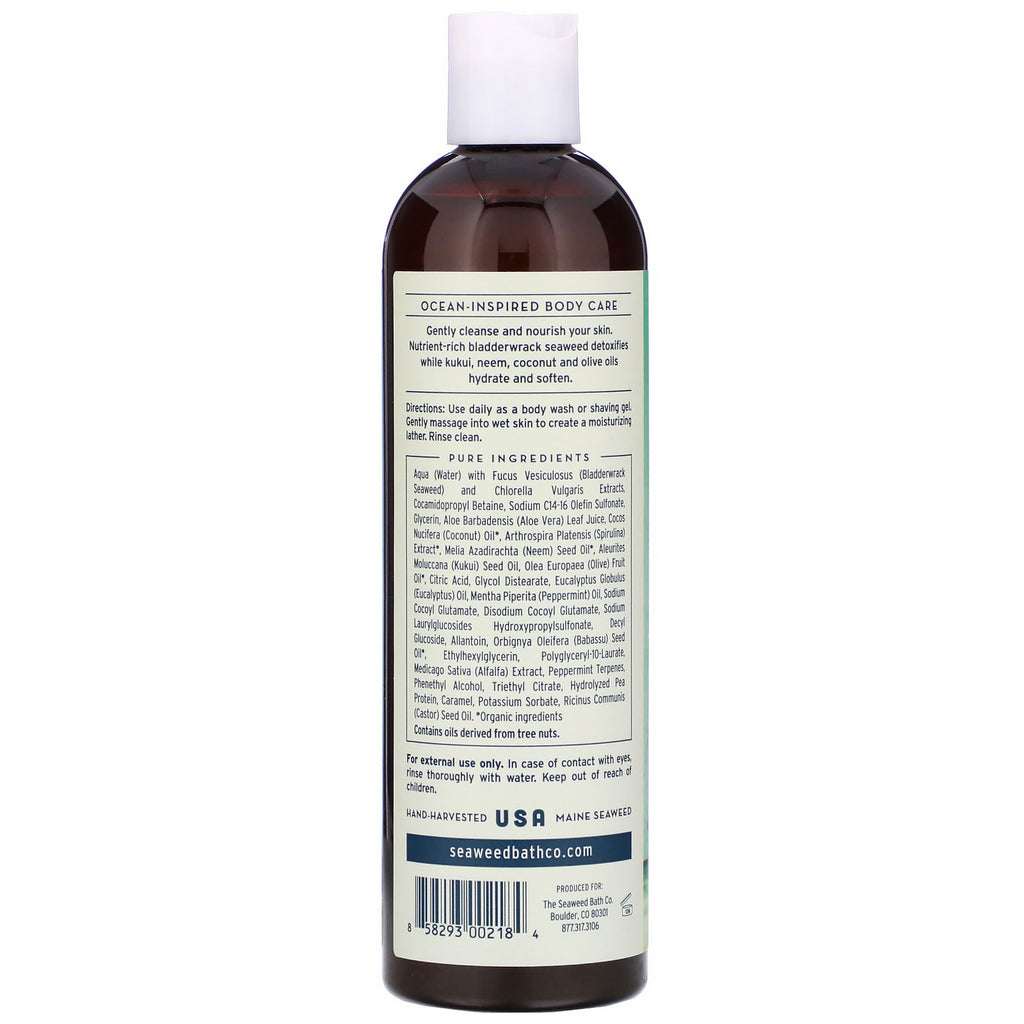 The Seaweed Bath Co., Hydrating Cleansing Body Wash, Eucalyptus &amp; Peppermint, 12 fl oz (354 ml)