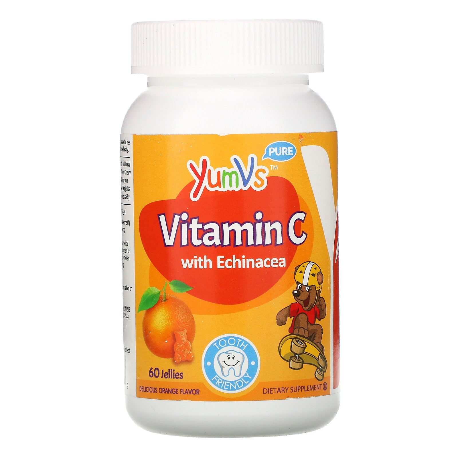 YumV's, Vitamin C with Echinacea, Orange Flavor, 60 Jellies