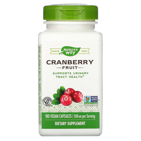 Nature's Way, Cranberry Fruit, 930 mg, 180 Vegan Capsules