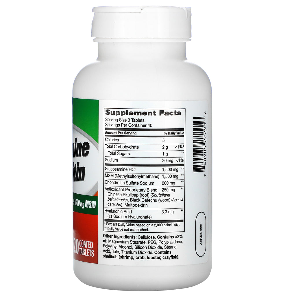 21st Century, Glucosamine Chondroitin Advanced, 120 coatede tabletter
