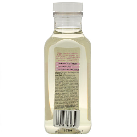 Aura Cacia, Baño de burbujas de aromaterapia, Geranio reconfortante, 13 fl oz (384 ml)