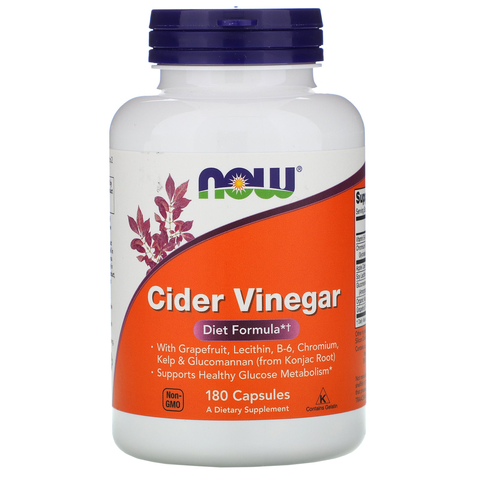 Now Foods, Cider Vinegar, 180 Capsules