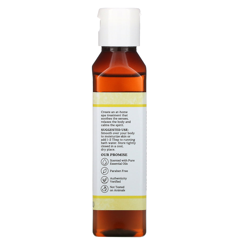 Aura Cacia, Aceite corporal de aromaterapia, manzanilla, 4 fl oz (118 ml)