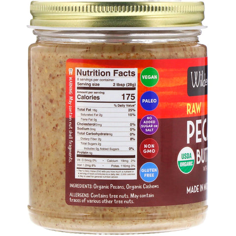 Wilderness Poets,  Raw Pecan Butter with Cashews, 8 oz (227 g)