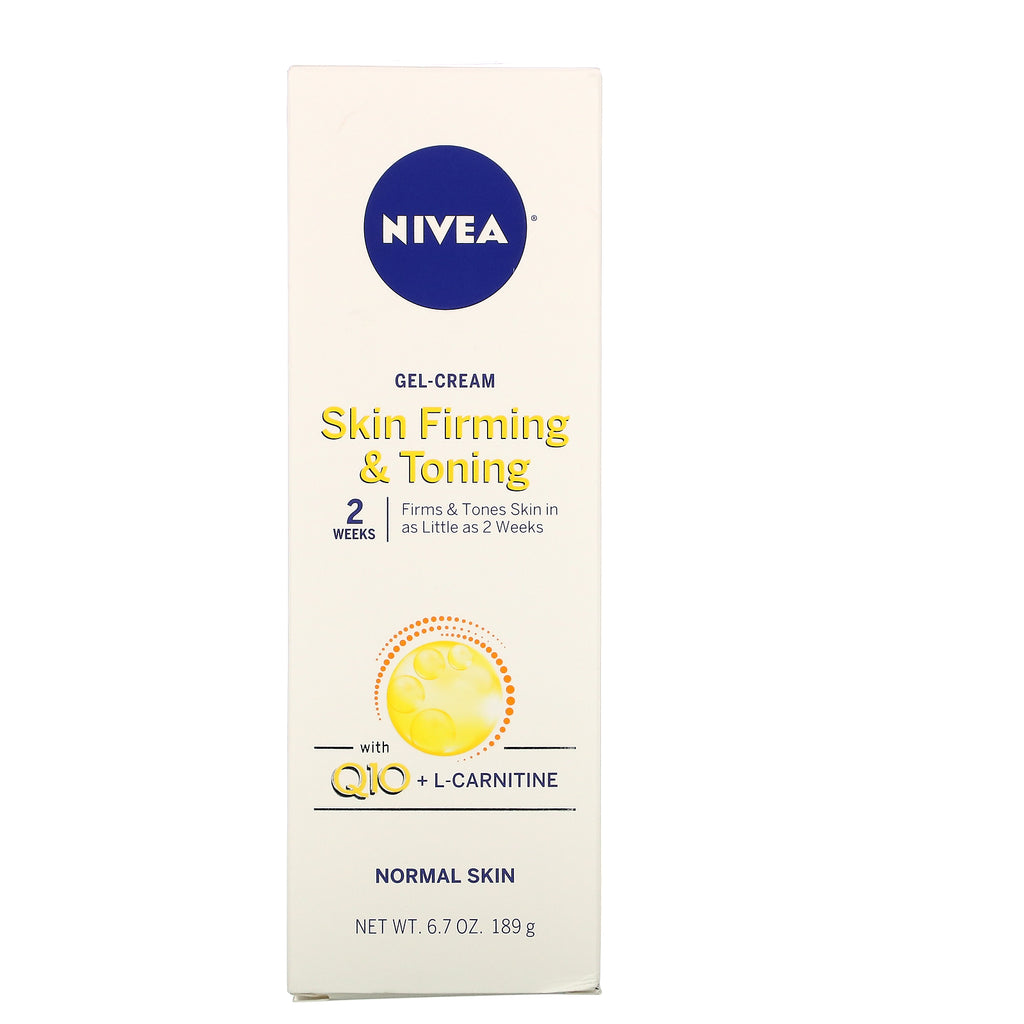 Nivea, Gel-crema reafirmante y tonificante para la piel con Q10 + L-Carnitina, 6,7 oz (189 g)