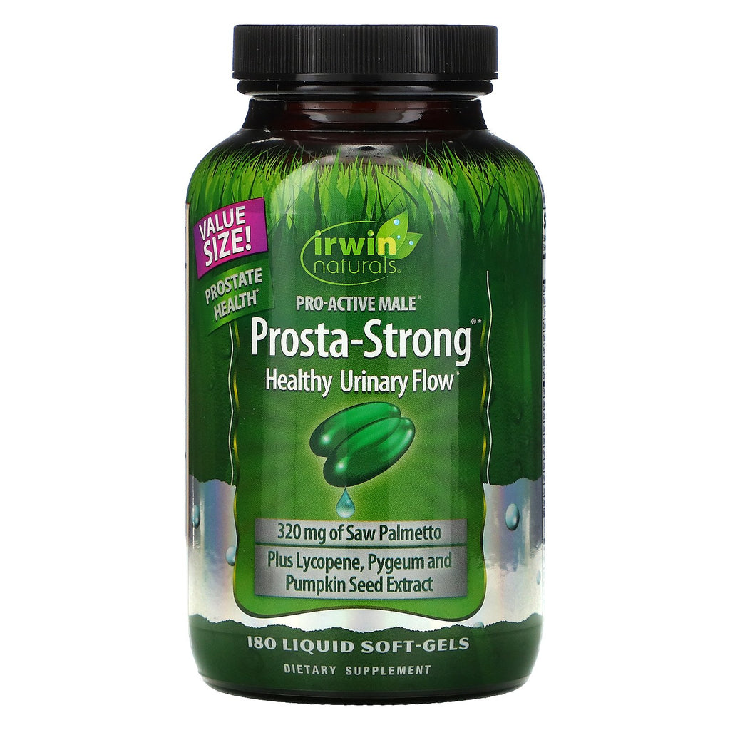 Irwin Naturals, Prosta-Strong, Healthy Urinary Flow, 180 Liquid Soft-Gels